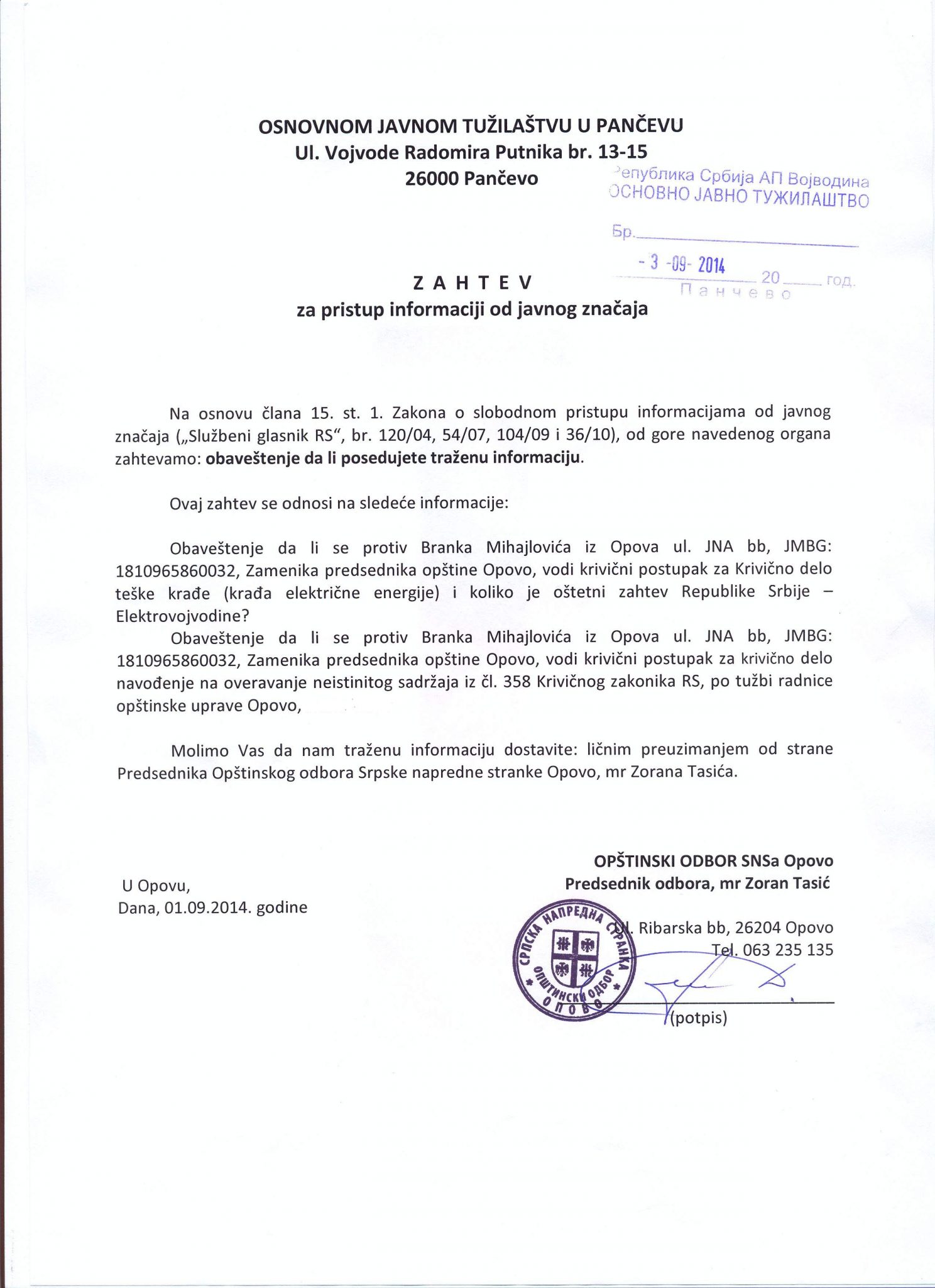 dopis SNSa OJT - novo