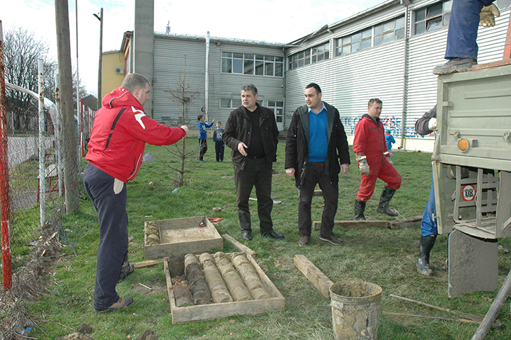 Projekat adaptacije sportske hale u Opovu:  GEOMEHANIČKA ISTRAŽIVANJA I ANALIZE TLA