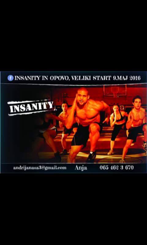 NajluđI fitnes program: INSANITY  U OPOVU