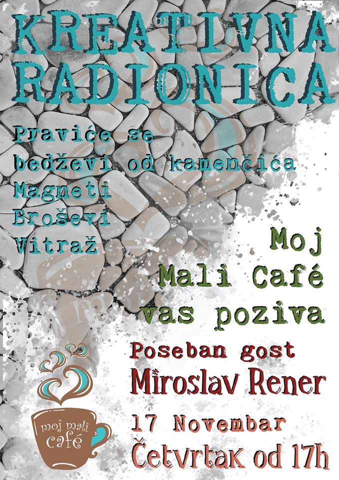 Moj mali cafe: KREATIVNA RADIONICA U ČETVRTAK