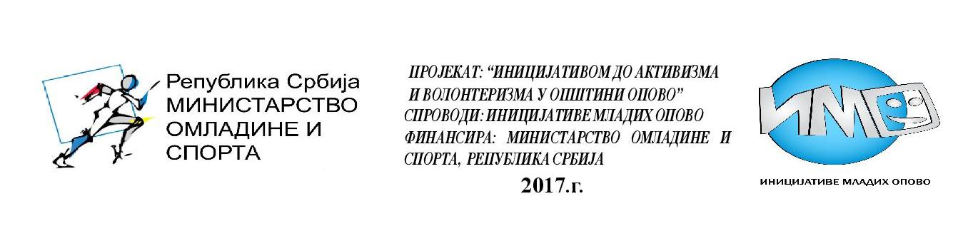 Inicijativom do aktivizma i volonterizma u Opštini Opovo:  REALIZOVANE INFO TRIBINE ZA MLADE U SVA ČETIRI NASELJENA MESTA OPŠTINE OPOVO
