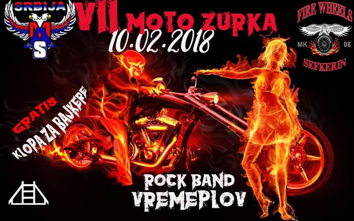 Moto klub „Fire Wheels“ Sefkerin:  U SUBOTU MOTO ŽURKA U SEFKERINU