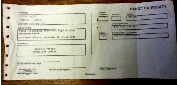 Lokalna poreska administracija:  PRVA RATA POREZA NA IMOVINU – ROK ZA UPLATU 14. FEBRUAR