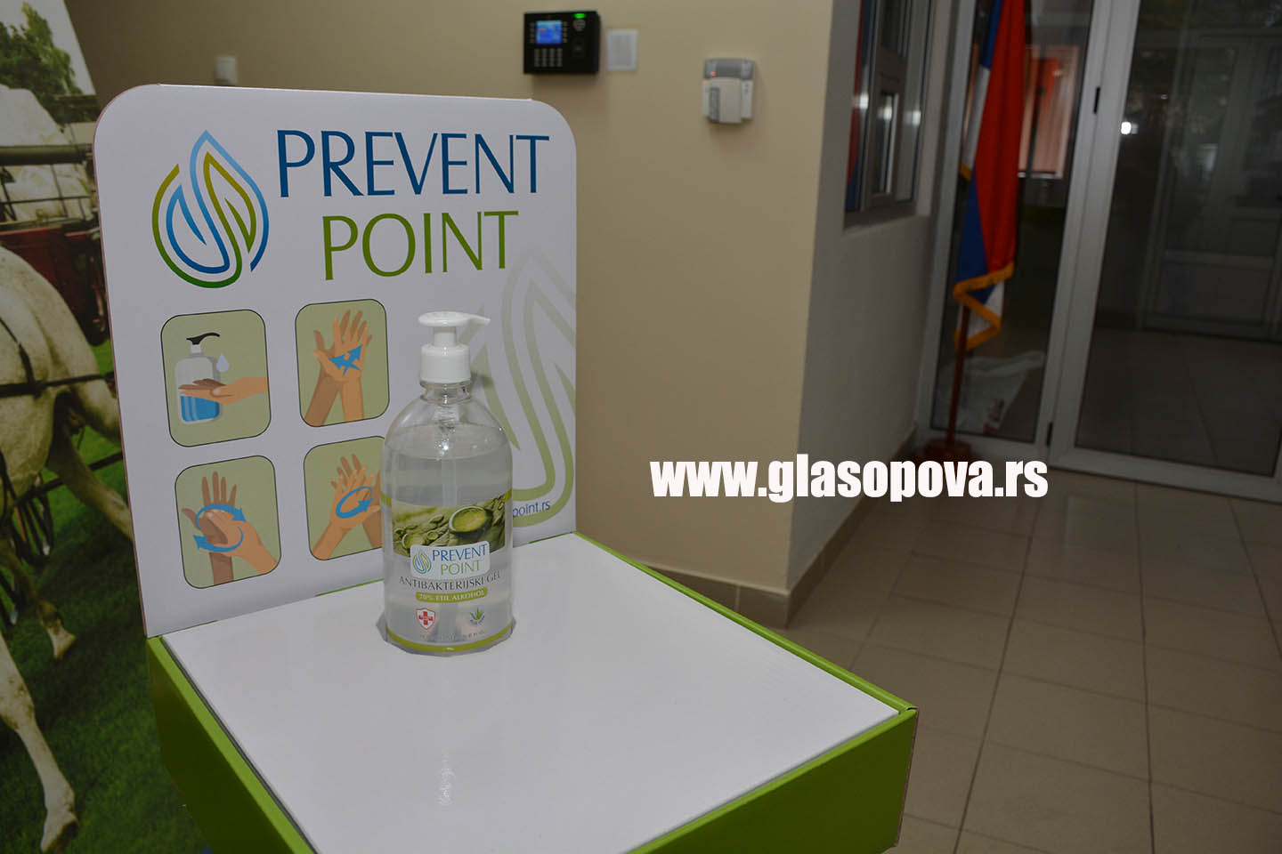 Prevent point: DEZINFEKCIONI PULTOVI U SVIM JAVNIM USTANOVAMA I PREDUZEĆIMA