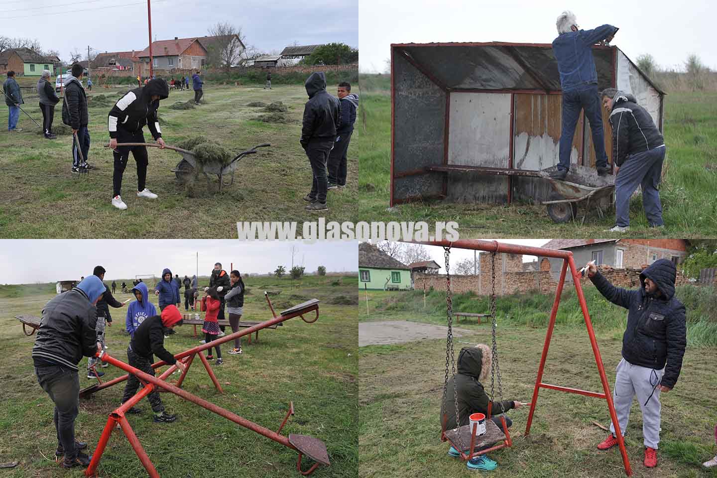 Romsko naselje u Sefkerinu: Uz podršku lokalne samouprave volonteri renovirali dečje igralište