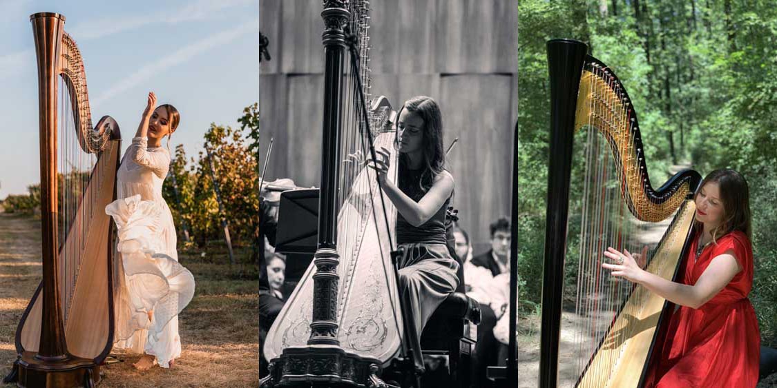 Najava koncerta i preuzimanje ulaznica: Trio harfi Paskal na sceni Kulturnog centra Opovo