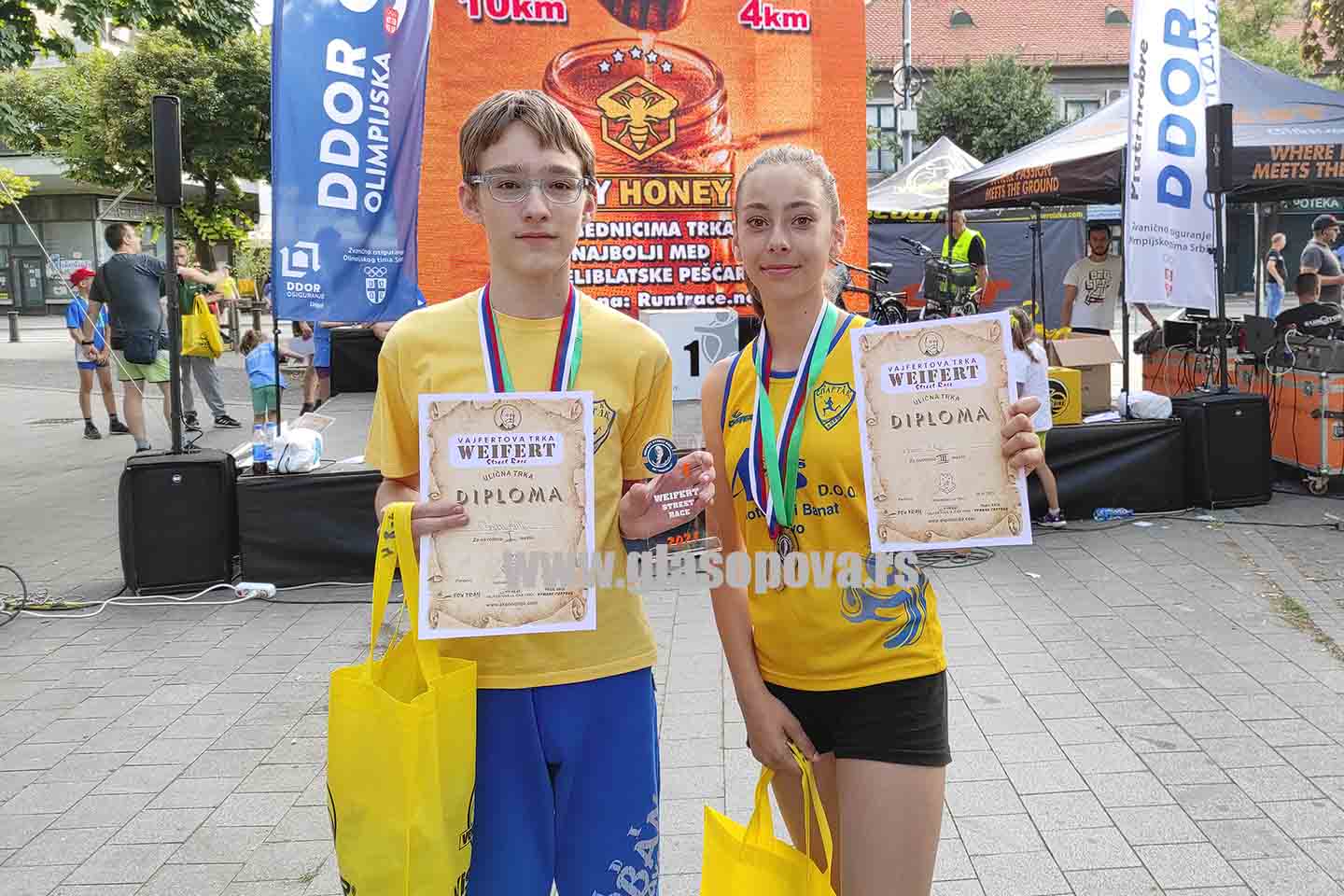 Vajfertova ulična trka: Dve medalje za opovački Spartak