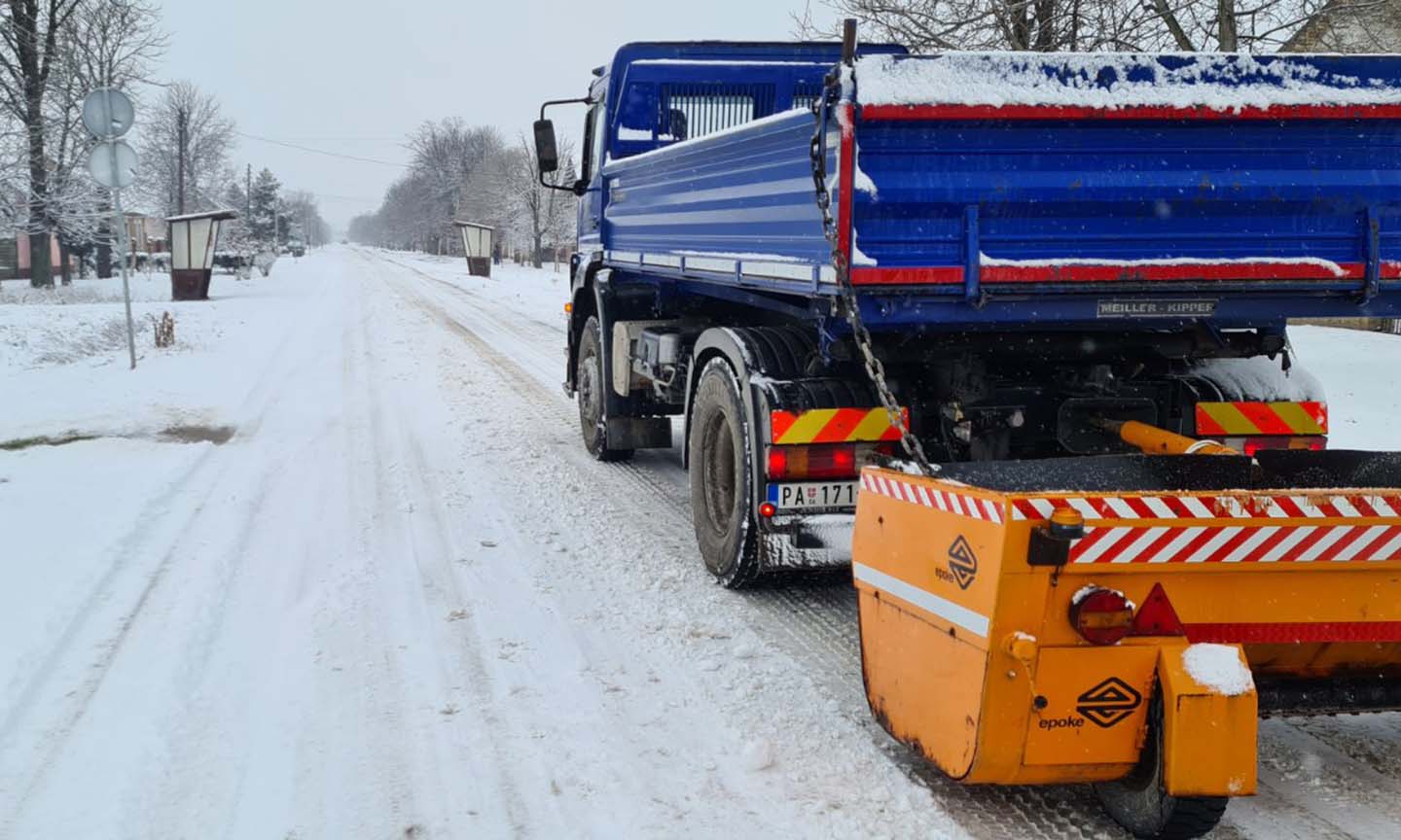 Zimska služba na terenu: Jače snežne padavine zahvatile Banat