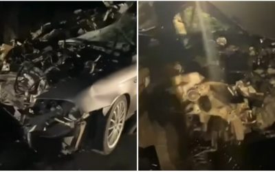 Hronika: Video i foto prilozi sa sinoćnje saobraćajne nesreće koja se desila na Zrenjaninskom putu