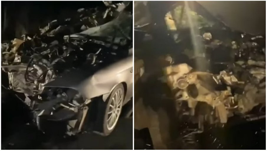Hronika: Video i foto prilozi sa sinoćnje saobraćajne nesreće koja se desila na Zrenjaninskom putu