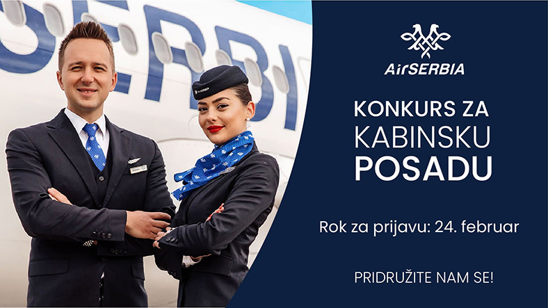 Posao: Otvoren konkurs za kabinske posade u Air Serbia