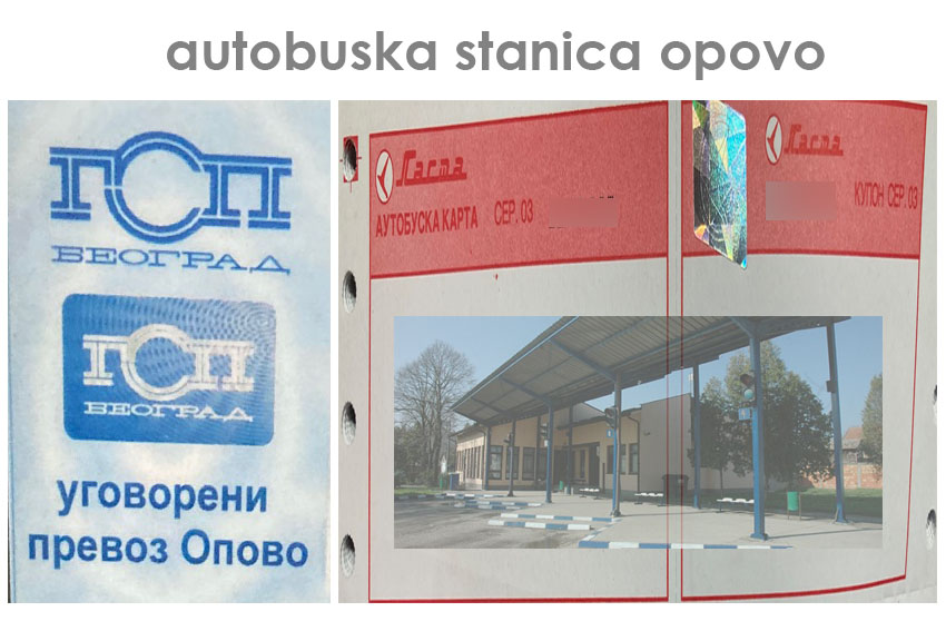 Autobuska stanica Opovo: Prodaja markica za novembar