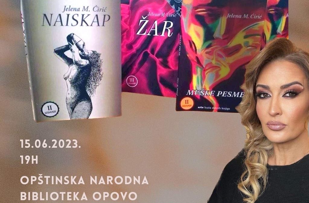 Književni susret: Poezija Jelene Ćirić u Opštinskoj narodnoj biblioteci Opovo