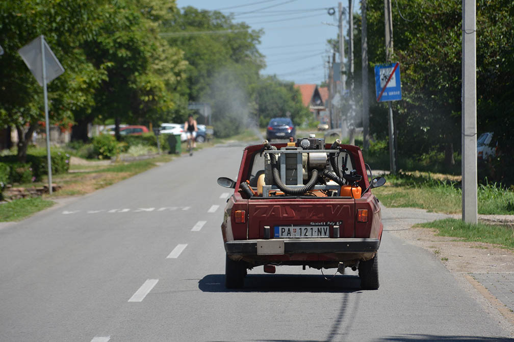 Afrička kuga svinja: Dezinfekcija ulica u Opovu i Barandi