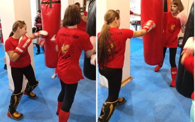 Poklon devojčicama koje treniraju kik boks u klubu “Dragon“ Sefkerin