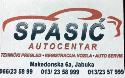 Autocentar Spasić – Jabuka: Tehnički pregled, registracija, osiguranje, atesti, brzi servisi…