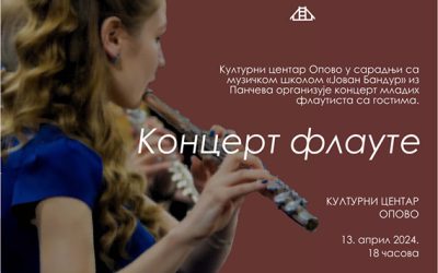 U subotu koncert flautista Muzičke škole „Jovan Bandur“ iz Pančeva