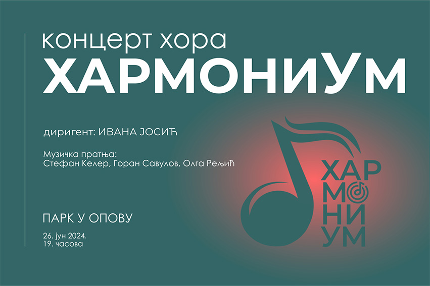 Koncert Hora Harmonium 26. juna u opovačkom parku
