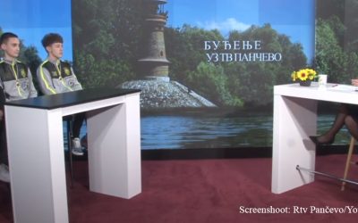 Nikola Stankov, Jovan Stojanov i Aleksandar Stevanović, gosti “Jutarnjeg programa” Rtv Pančevo
