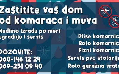 Ugradnja i Servis Komarnika, Roletni i PVC Prozora