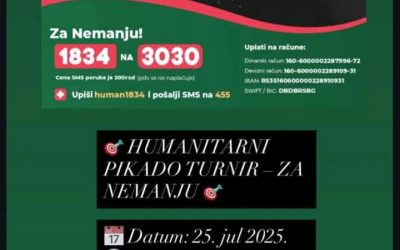 Humanitarni Pikado turnir za našeg sugrađanina Nemanju Manića