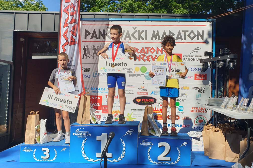 Atletika: Spartakovi atletičari na  pančevačkom dečijem maratonu