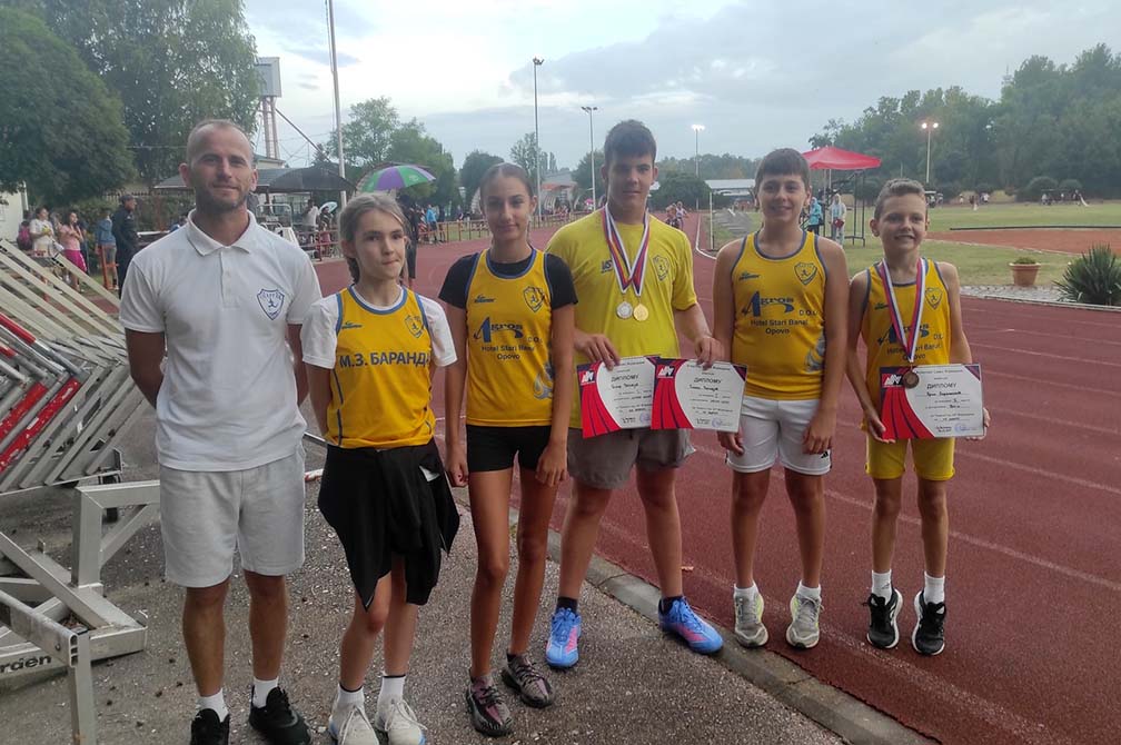Atletika: Prvenstvo Vojvodine za mlađe pionire, tri medalje za opovačke atletičare