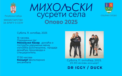Program Miholjskih susreta sela – Opovu 2025