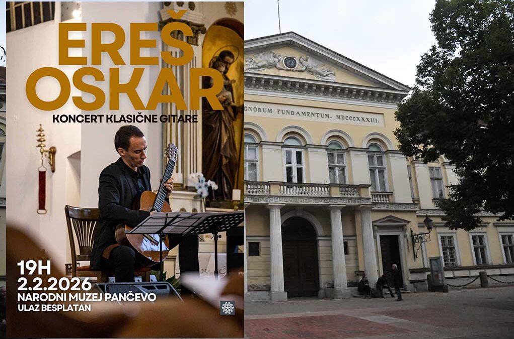 Narodni muzej Pančevo: Koncert klasične muzike – gitarista Oskar Ereš